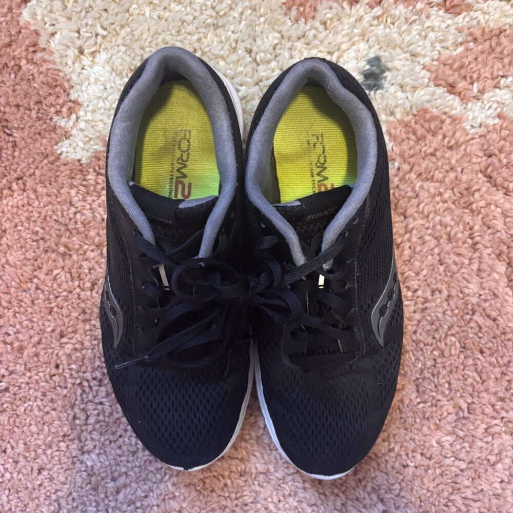 Saucony Shoes Womens 9 Grid Ideal Running Sneakers Black Mesh Logo S15269-20 - Picture 2 of 8